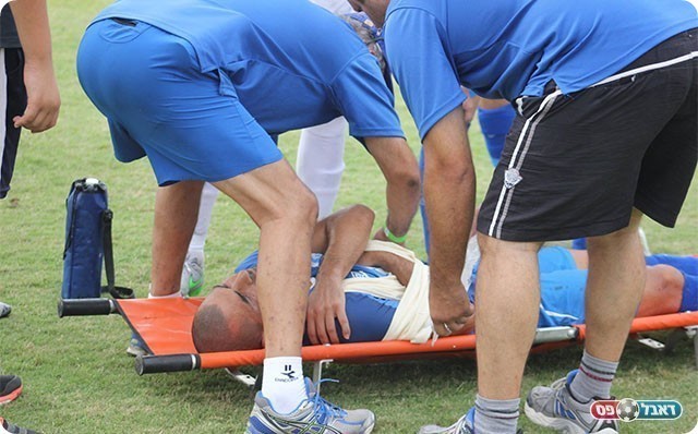 סלים טועמה ברגע הפציעה (תאמר סרסור)